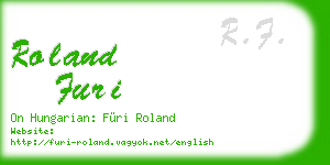 roland furi business card