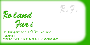 roland furi business card